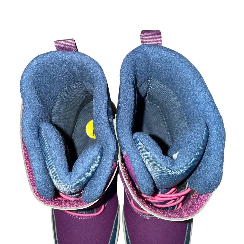 NEW Merrell Snow Ridge Little Kids 1M Winter Boots Purple Waterproof Insulated